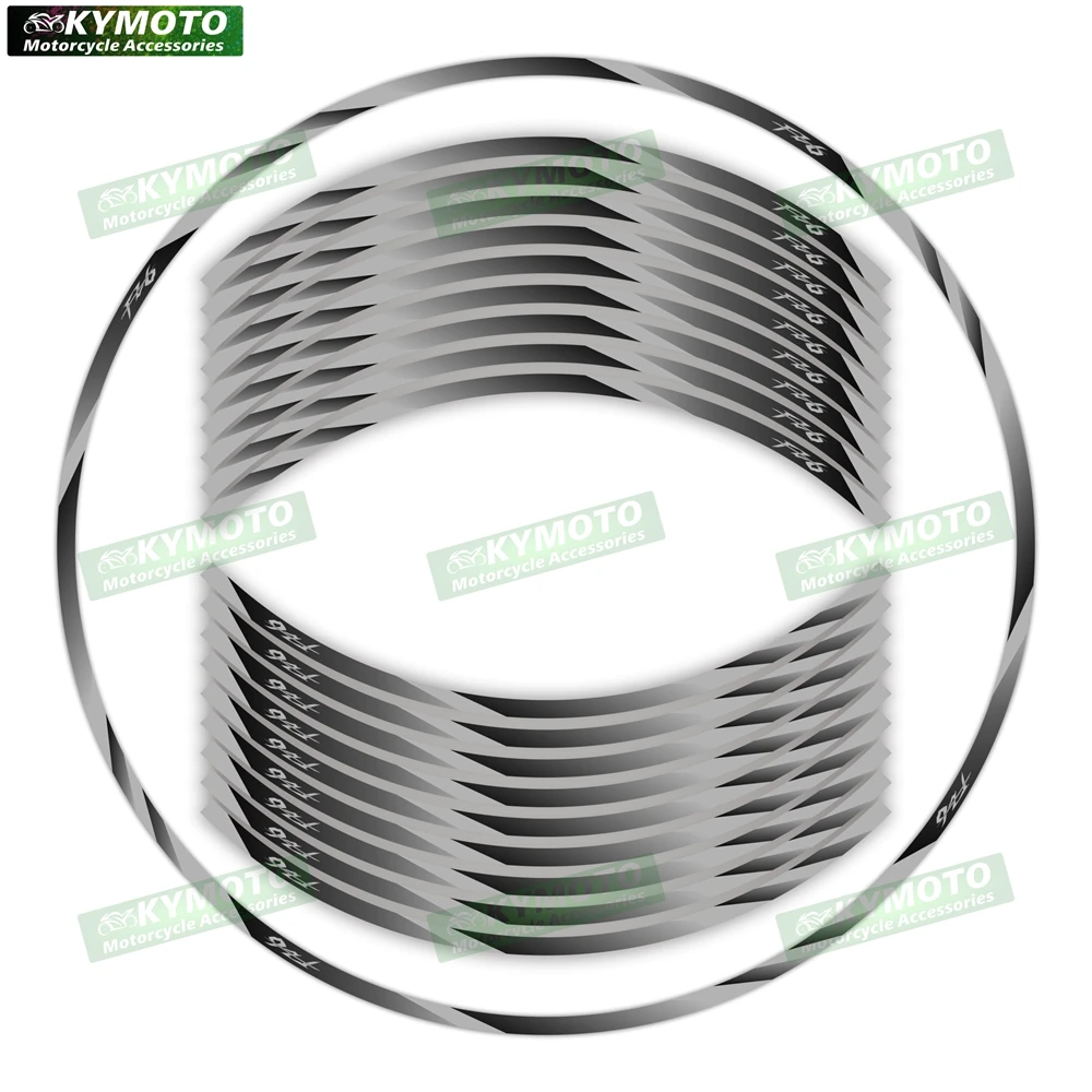 

New 17 inch wheel decals not easy to fall off reflective wheel rim waterproof stickers suitable for Yamaha FZ6 motorcycle