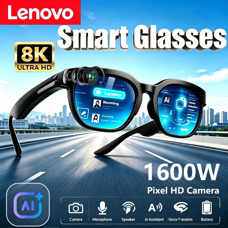 Lenovo AI Smart Glasses: 8K HD Audio, Real-Time Translation & Calls