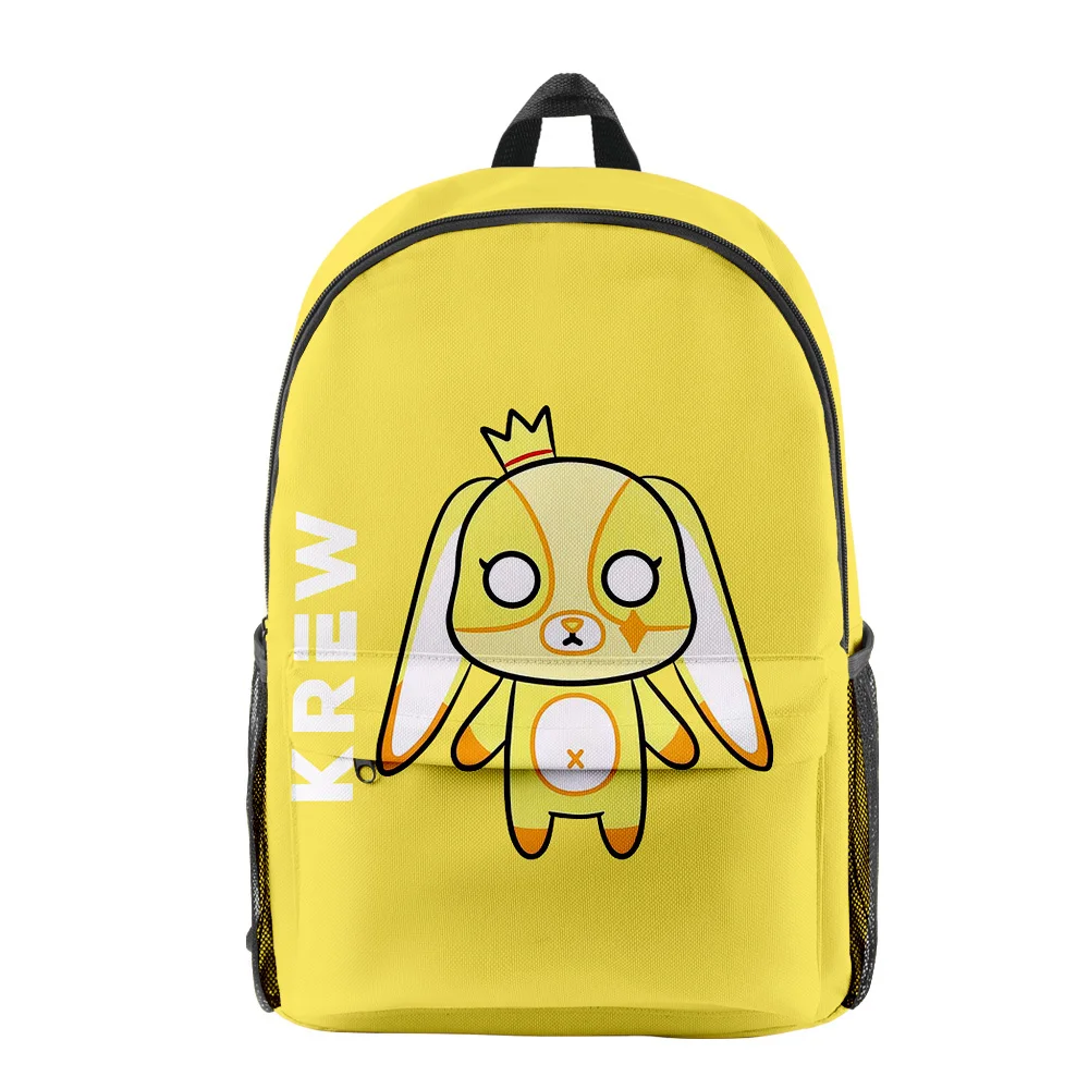 Hip Hop Youthful ItsFunneh Krew District Student School Bags Notebook Backpacks 3D Print Oxford Waterproof Funny Travel Bags