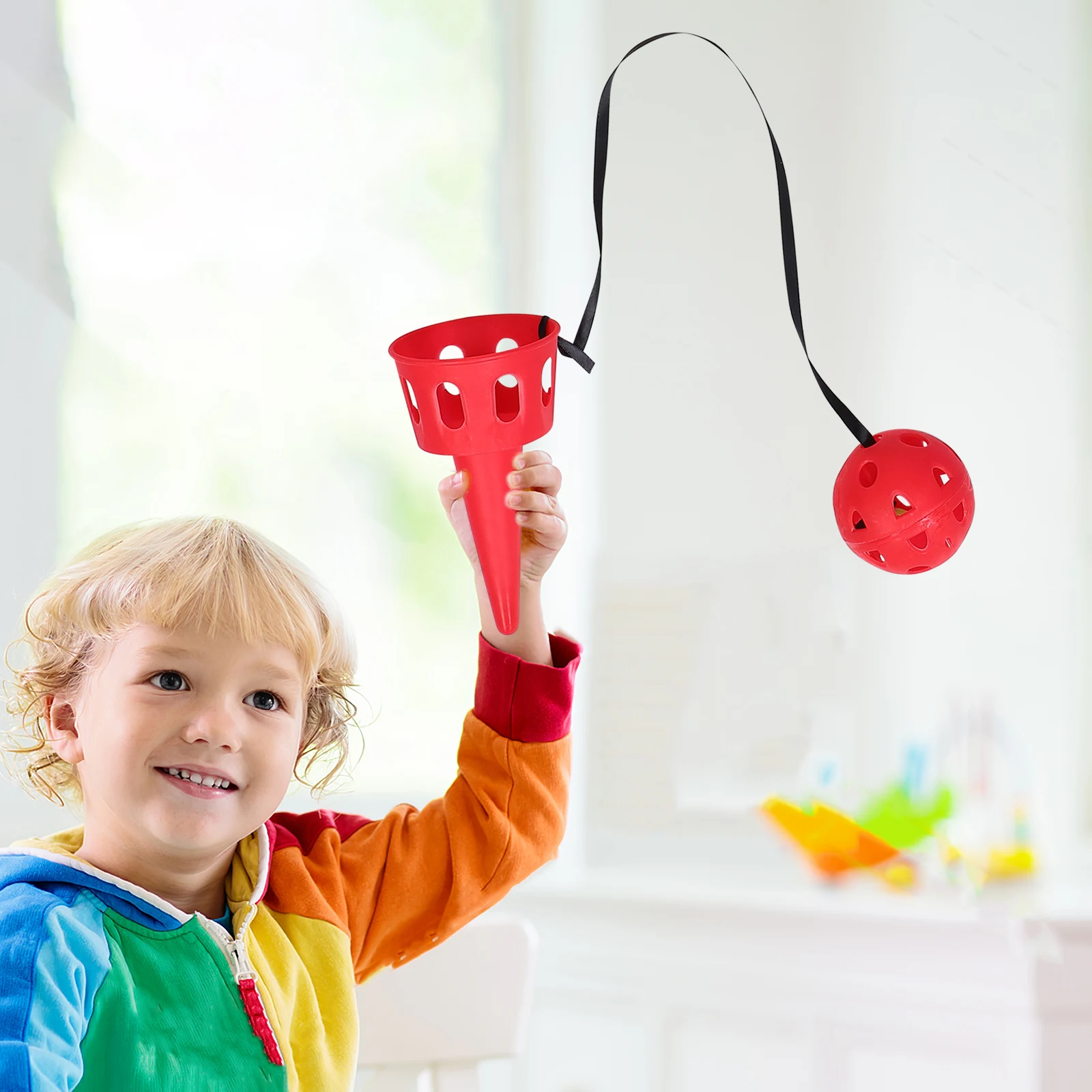 4 ensembles de jouets d'extérieur pour enfants, équipement de jeu, balles de Coordination œil-main, jeux de lancer, jeux de plein air pour enfants, balle de capture à la main