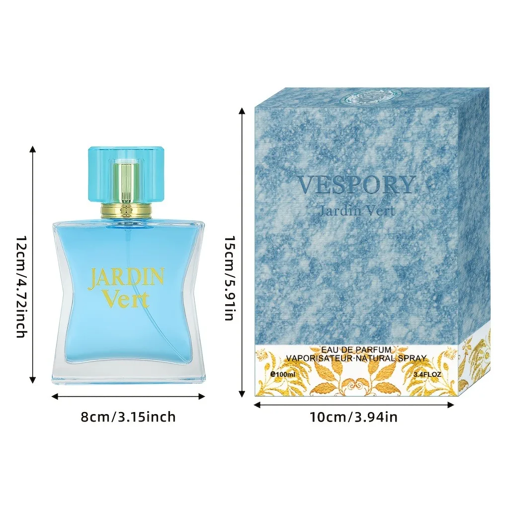 عطر هدية للجنسين يدوم طويلاً 50 مل، جاردين فيرت فريش تفاح وورد مع ملاحظات خضراء، عطر لجميع المواسم للمواعدة المكتبية #5