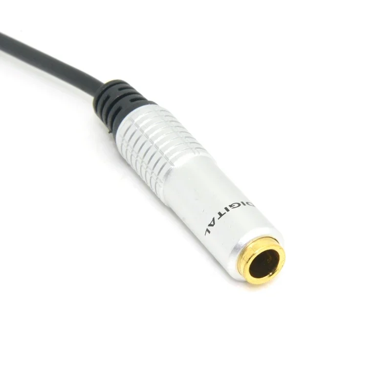 0.3m 6.35mm 1/4 Inch Female to 3.5mm 1/8 Inch Male Stereo Headphone Conversion Audio Amplifier Microphone Plug Conversion Cable