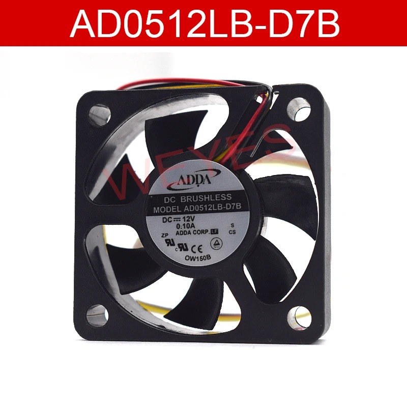 Original สำหรับ AD0512LB-D7B DC12V 0.10A สามเส้นพัดลมระบายความร้อน