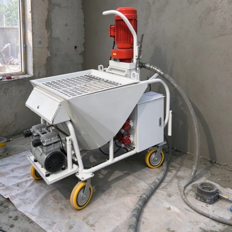 New Portable Gypsum Plaster Spraying Machine with Pump & Motor for Small to Medium-Scale Renovation and Repair Works