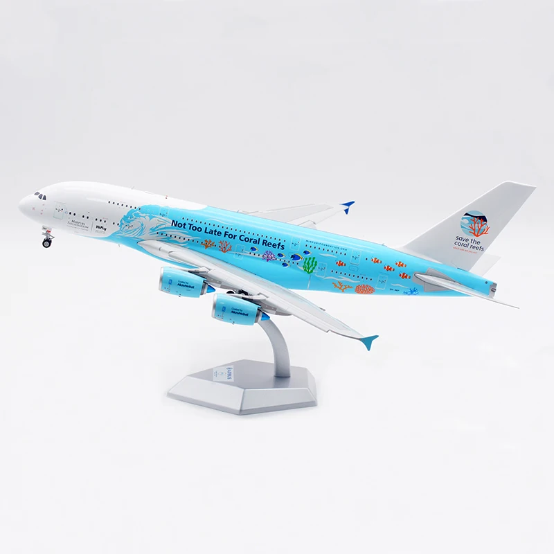 

L2018FD Alloy Collectible Plane Gift SQ Wings 1:200 Hi Fly AIRBUS A380 Diecast Aircraft Jet Model 9H-MIP With Stand Flaps Down