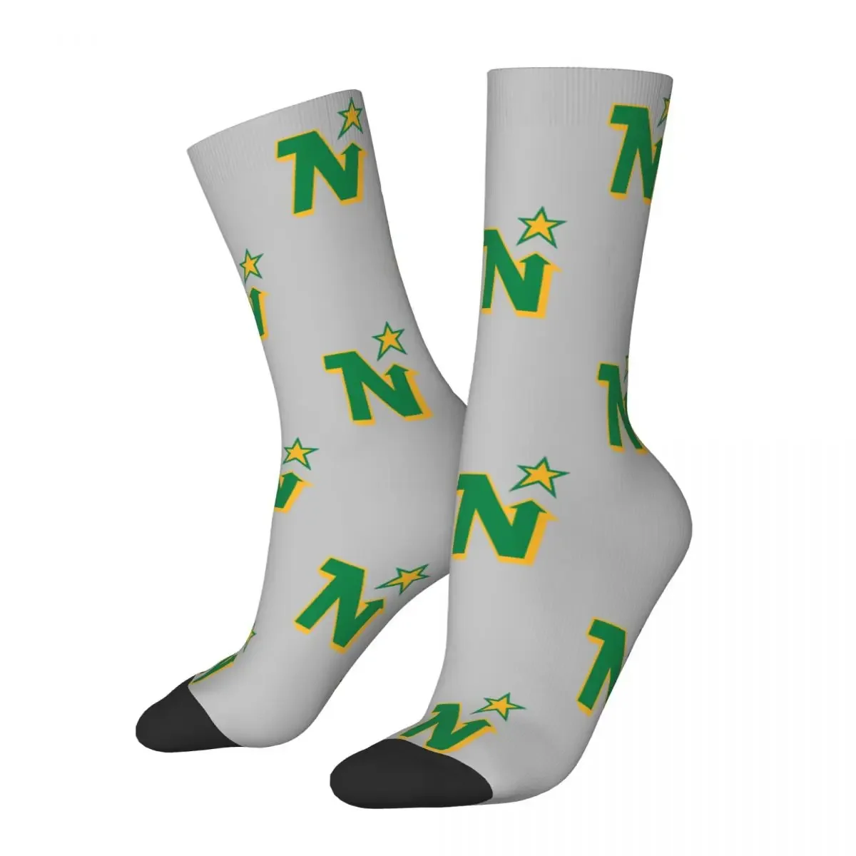 Defunct Hockey Team Minnesota North Stars Vintage Retro Socks Harajuku Stockings All Season Long Socks Accessories for Unisex