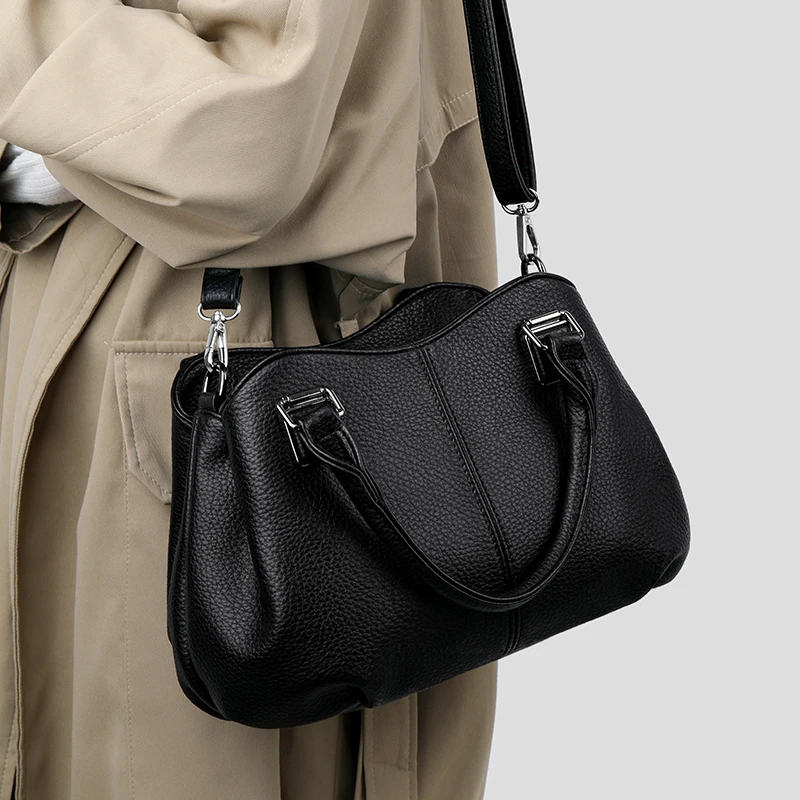 

Women's PU Leather Shoulder Bag Versatile Crossbody Purse Handbags Tote for Ladies Girls with Adjustable Long Strap New Design