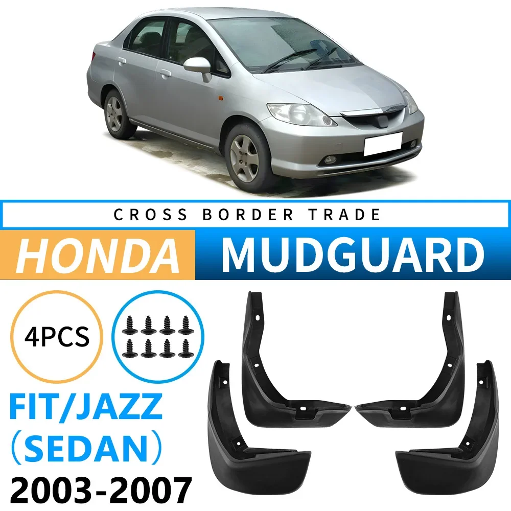 

Mudguard for Fit Jazz 2003 2004 2005 2006 2007 Sedan Tire Fender Software Premium Splash Protection