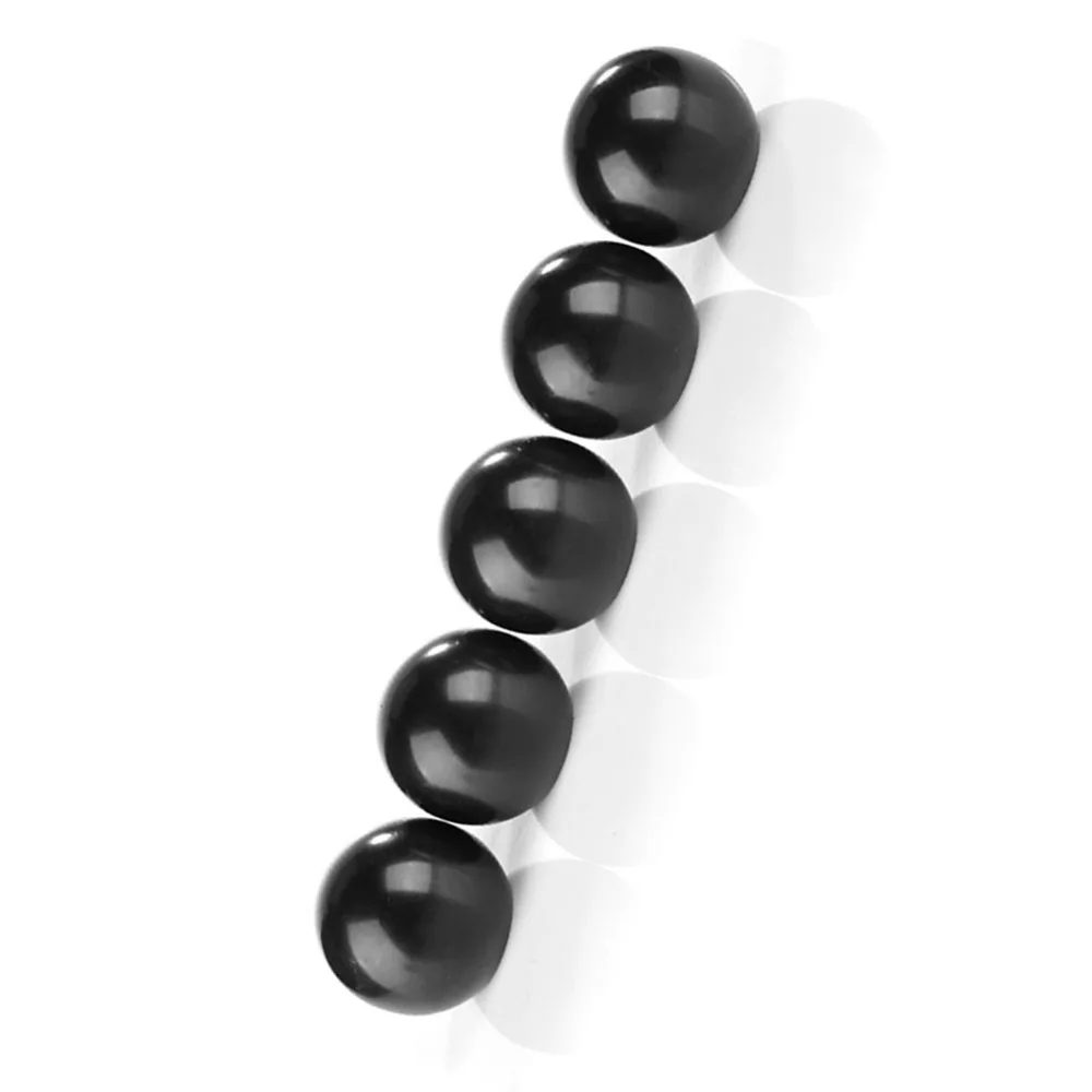 5 pcs Black Threaded Ball Knobs Brass Copper Insert Thermoset Ball Knob Screw on Type Round Shape Operation Ball Handles