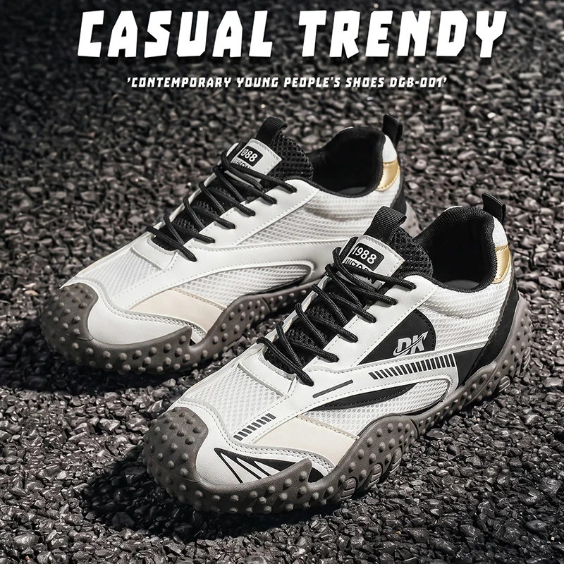 

Men's summer new breathable mesh trendy versatile soft sole campus lightweight sports low cut casual men's shoes