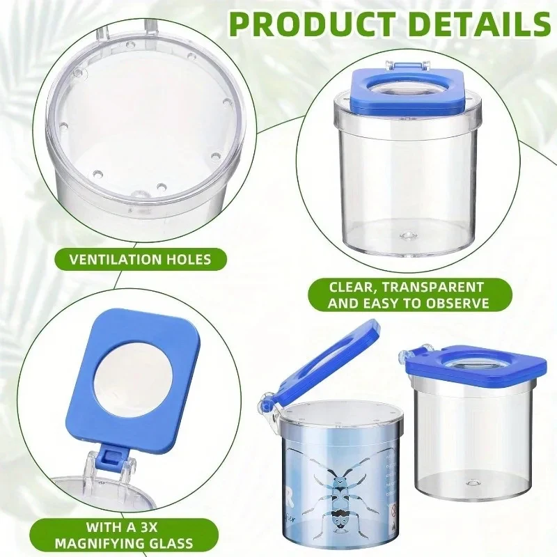 Outdoor Adventure Box - Insect Observation Box Flip-top Transparent Bug