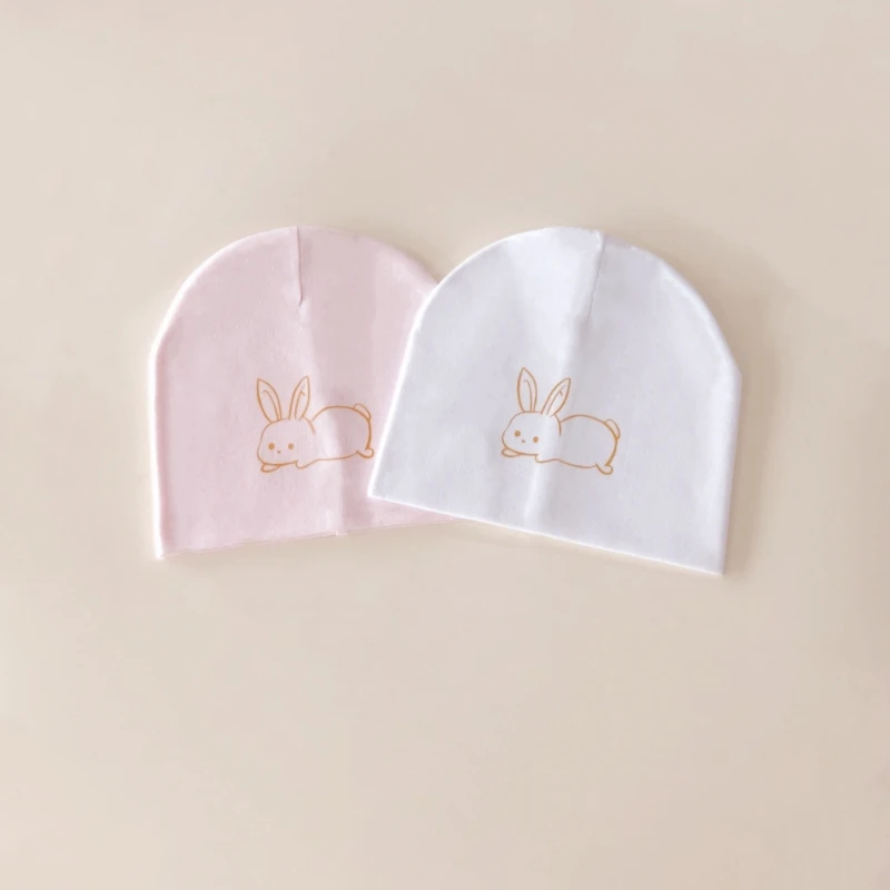 

Baby Girls Cotton Cartoon Rabbit Beanie Hat Infant Cap for Newborns