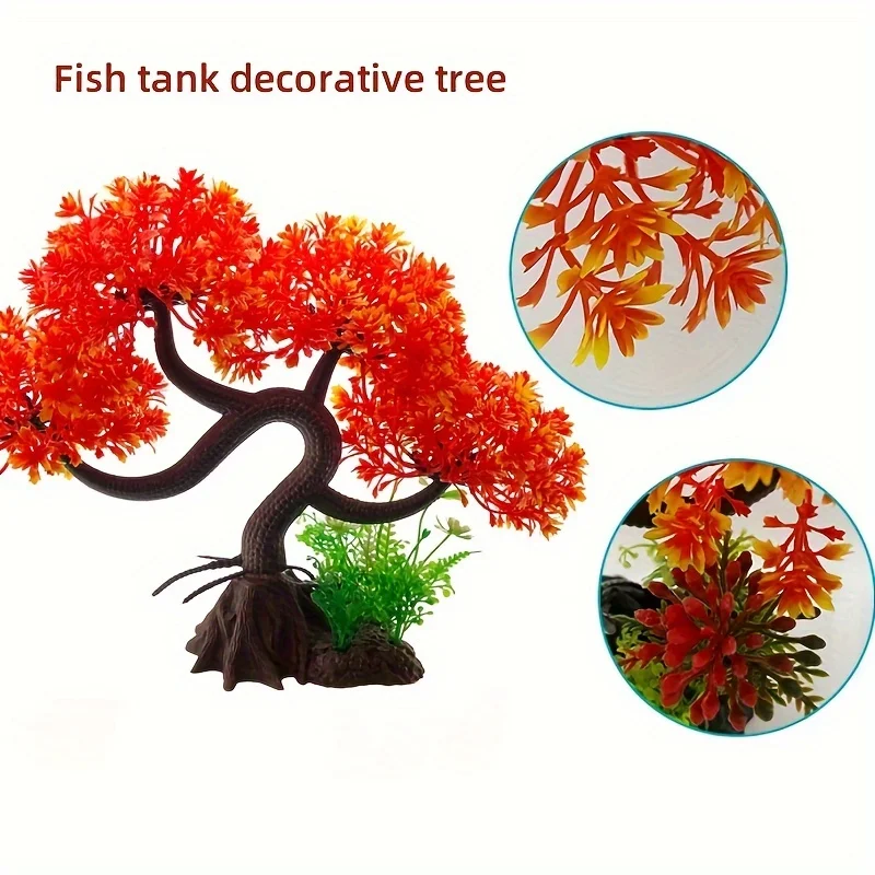 Simulation Water Glass Fish Tank Landscaping Decoration Imitation Water Plant tree Aquarium Ornament DIY Fish Tank Decor bigsize