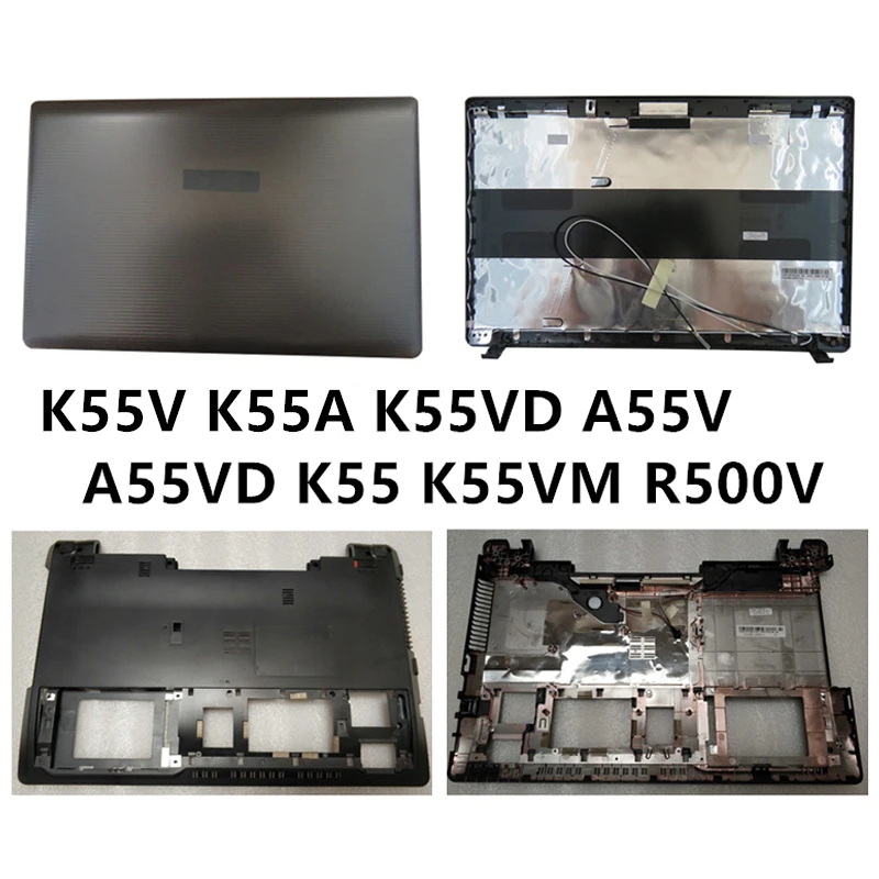 

New laptop For ASUS K55V K55A K55VD A55V A55VD K55 K55VM R500V LCD Back Cover Top Case or Bottom Base Cover