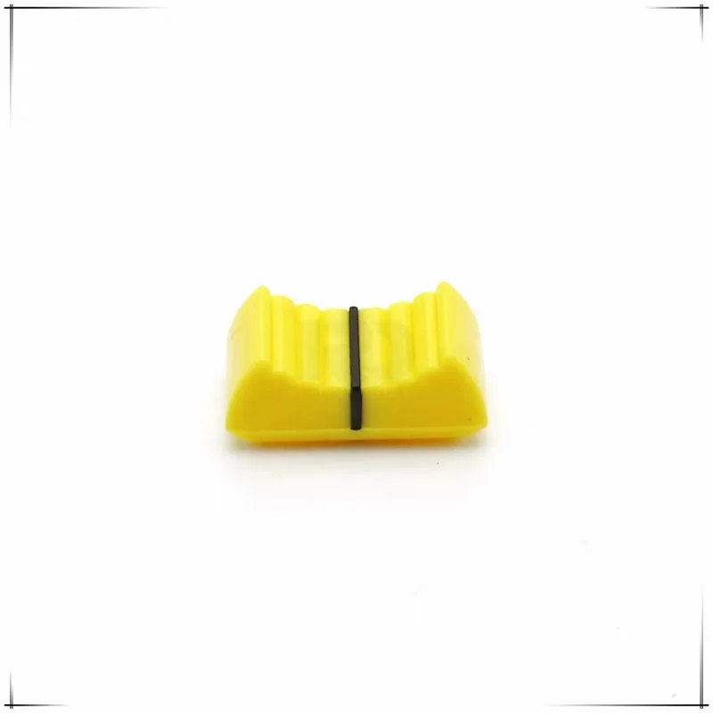 10pcs 24x12x11mm Mixer Electronic Keyboard Slide Potentiometer Plastic Cap Mixer Desk Fader Knobs 2x4mm 1x8mm Jack Push Cap