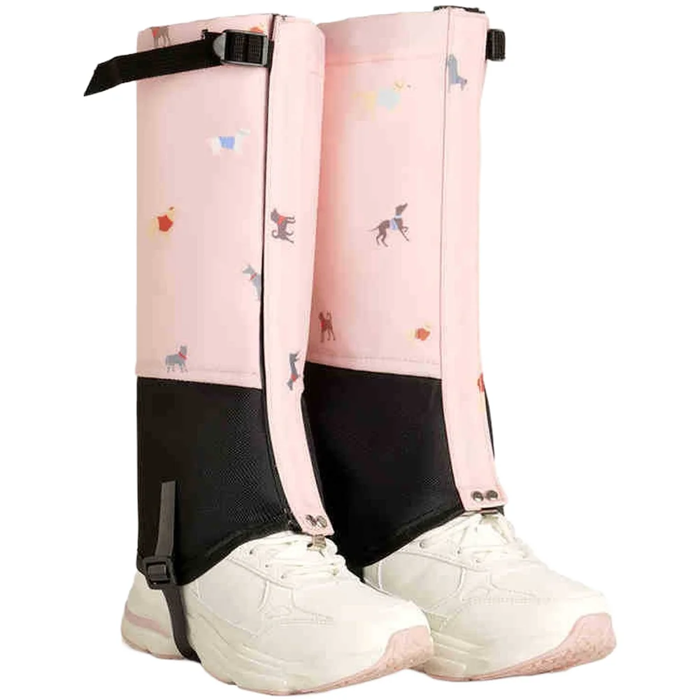 Snow Gaiters Waterproof 600D Oxford Windproof Breathable Leg Covers for Boots All Terrain Protection 26-34 Shoe Size