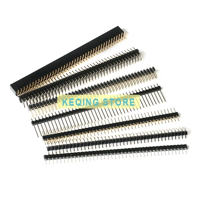 Single/double pin header 2.54MM pitch 1*40 2*40P straight pin curved pin patch   Long row of needles special