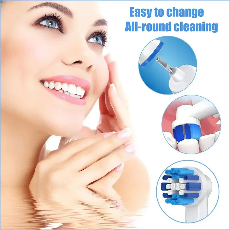 4/8/12/16/20pcs เปลี่ยนหัวแปรงสีฟันใช้งานร่วมกับ OB Professional หัวแปรงสีฟันไฟฟ้าหัวแปรง