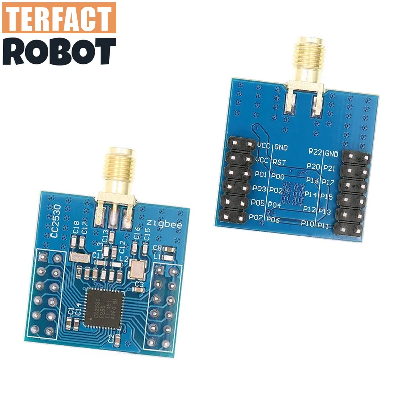 TERFACT CC2530 زيجبي وحدة UART اللاسلكية الأساسية مجلس التنمية CC2530F256 المنفذ التسلسلي وحدة لاسلكية 2.4 جيجا هرتز زيجبي