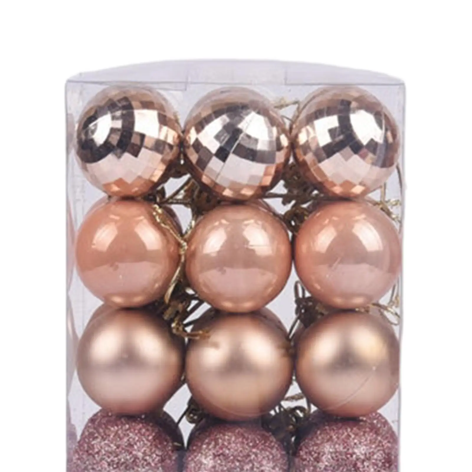 36 ชิ้นคริสต์มาส Baubles ลูกบอลต้นคริสต์มาส Shatterproof เครื่องประดับต้นคริสต์มาสสําหรับวันวาเลนไทน์ในร่มวันหยุดพวงหรีด