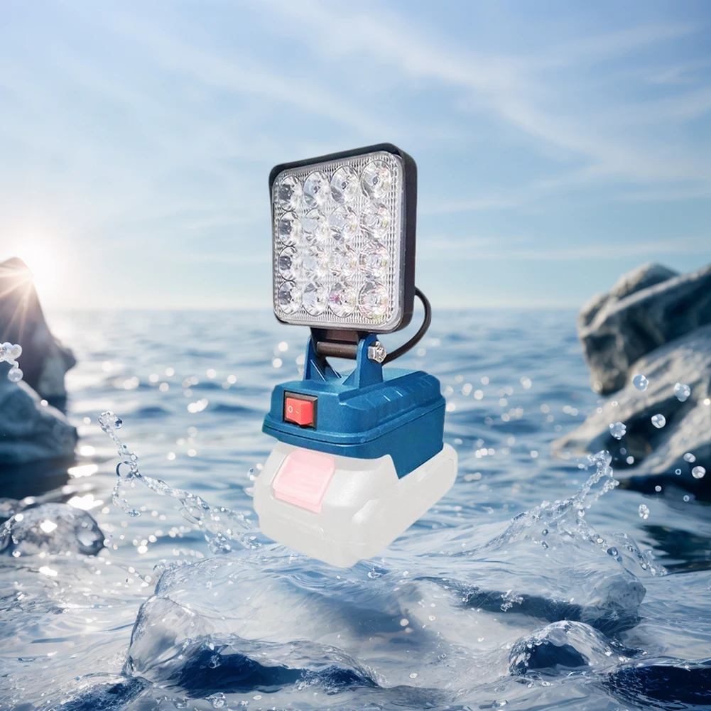 LED 作業灯 キャンプライト 充電式非常灯 デュアル USB ポート バッテリーランタン 防水 メンテナンス用