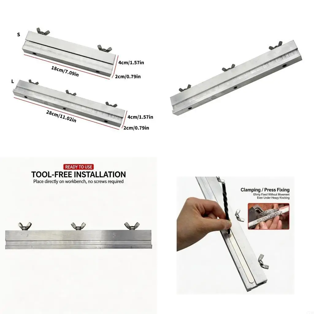  Metal Chasing Clamp Fixture for Jewelry Engraving, Manual Wing Nut Work Holding Tool for Jewelers and Metalworkers