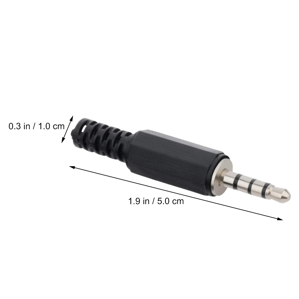 

Angoily 10pcs 3.5mm Stereo Audio Male Plug Headphone Jack Connector Repair Replacement Ears Accessories