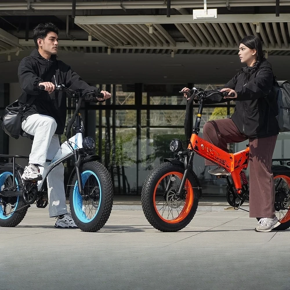 

Складной электровелосипед с 20-дюймовыми широкими шинами, пиковой мощностью двигателя 1500 Вт, съемной батареей 52В 20Ач, скоростью до 30 миль/ч, запасом хода 70 миль, 7 скоростями, сертификация UL.