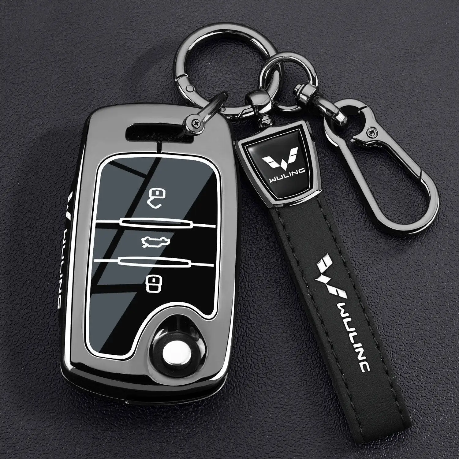 Wuling Hongguang S Key Set Plus Journey S3 Yangguang S1 Journey Miniev Macaron Car Remote Control Shell Buckle Male