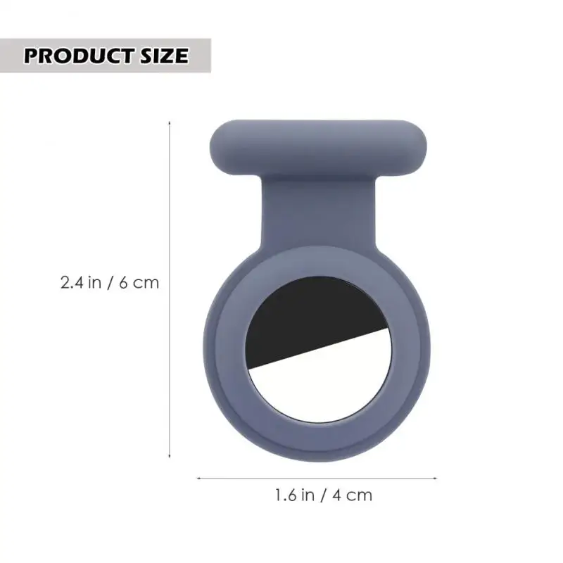 For AirTag Waterproof Holder With Keychain Soft Silicone Cover With Key Ring Lightweight Resistant Protective Sleeve For AirTag