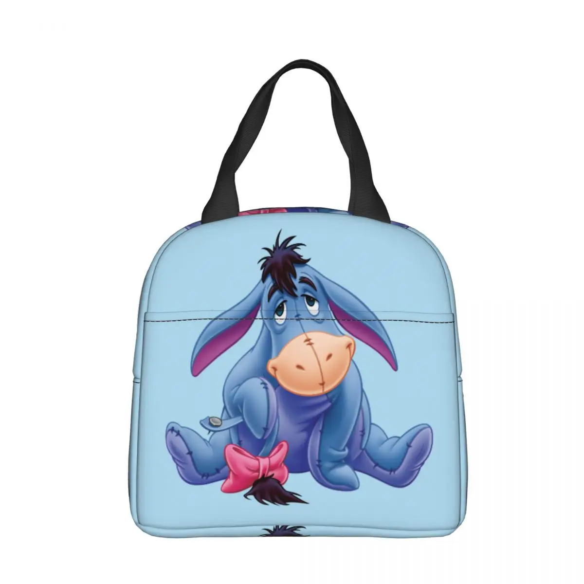 Winnie The Pooh Eeyore Smile borsa da pranzo isolata contenitore per pasti ad alta capacità borsa termica Lunch Box Tote Work Outdoor uomo donna