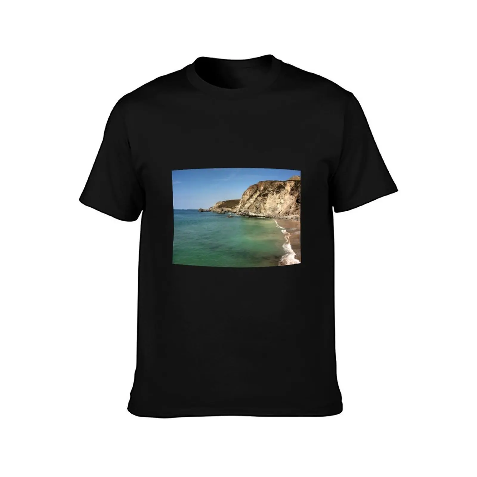 Trevaunance Cove, St Agnes, Cornwall, UK. T-Shirt Street Style Casual Tee Shirt T-Shirt