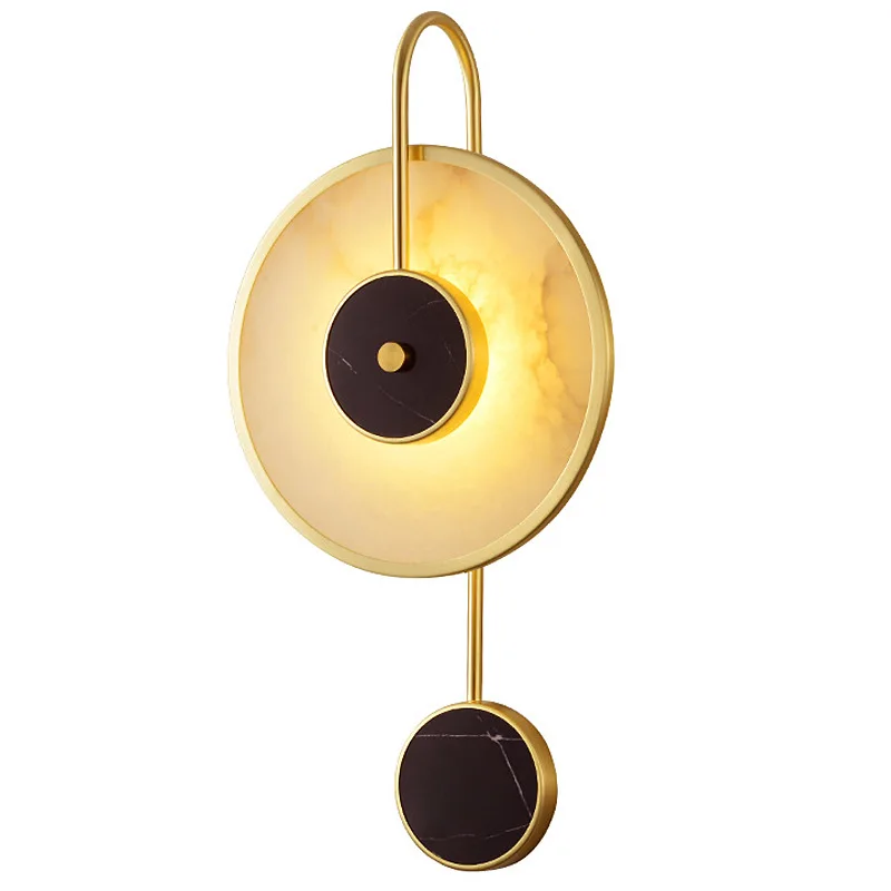 Cross-border Daifa Marble Wall Lamp Home Living Room Bedroom Bedside LED Light Hotel Villa Corridor Light Luxury