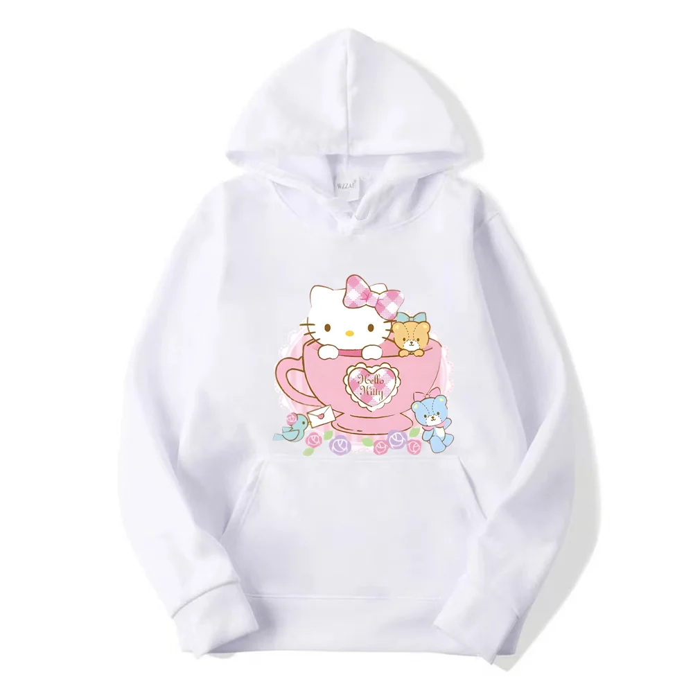 

Hoodie 90s Y2k Gothic Hoodies Hello Kitty Japanese Anime Hoodie Sanrio Sweatshirt Clothes Tops Sweatshirt Clothing High Street