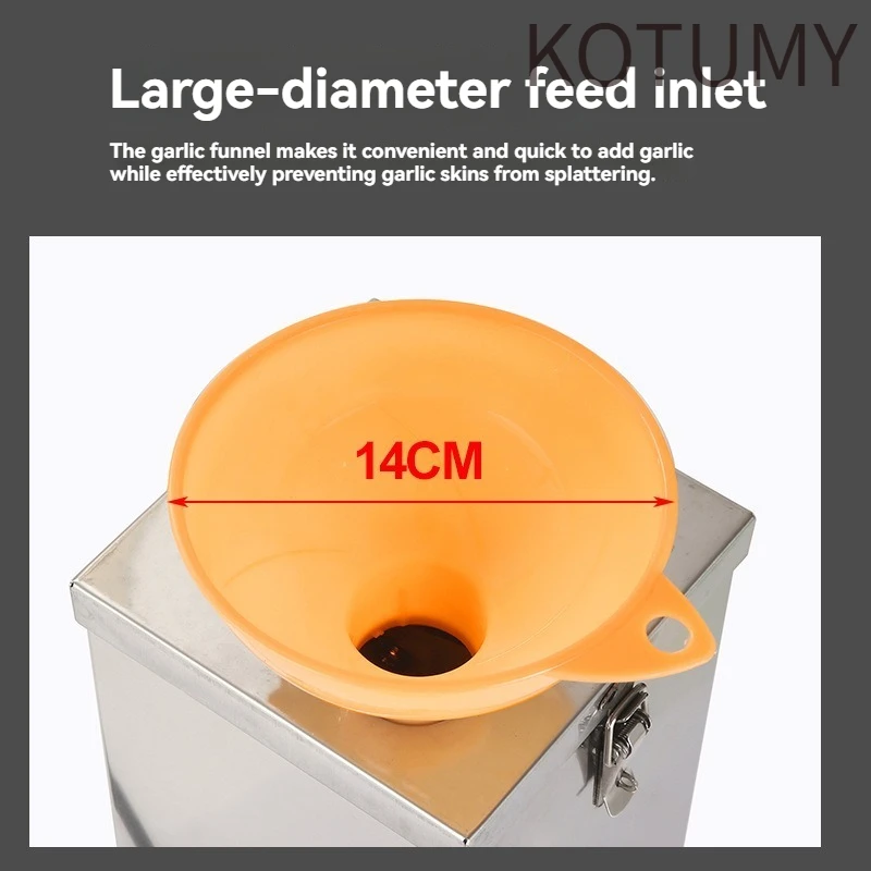220V KOTUMY Garlic Peeling Machine, Electric Automatic Peeler, Mini Commercial & Home Use