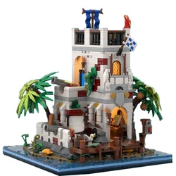 NEW 978PCS medieval Pirate Series MOC Imperial Outpost model DIY creative ideas children Toy birthday Gift building blocks