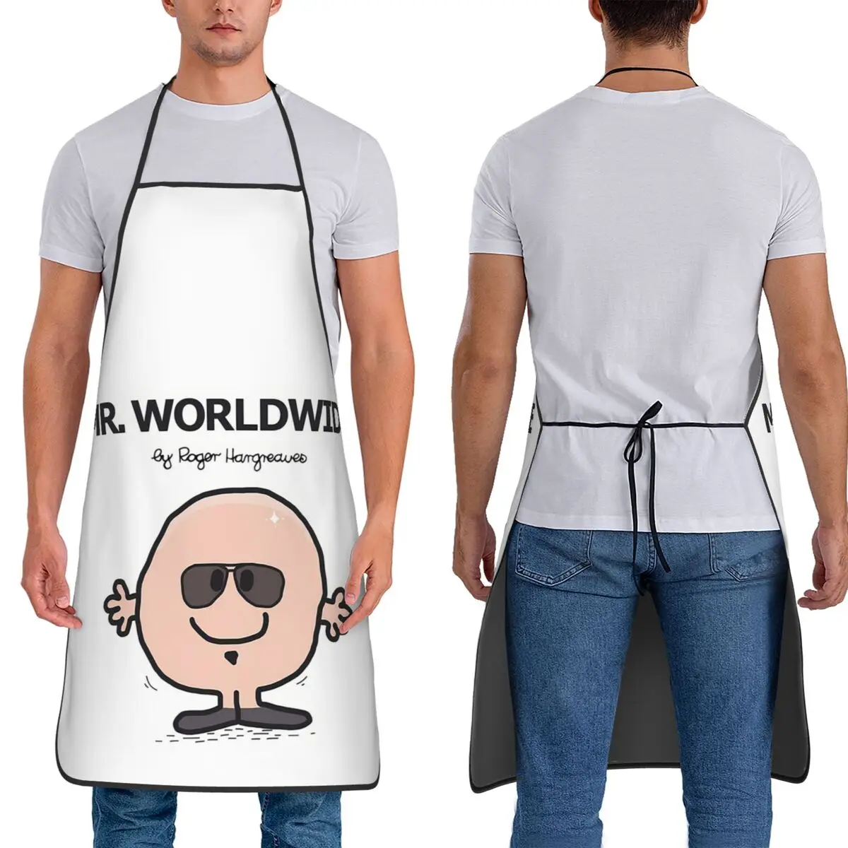 

Mr Worldwide Pitbull Apron Chef Cooking Baking Tablier Sleeveless Bib Kitchen Cleaning Pinafore for Women Men Painting