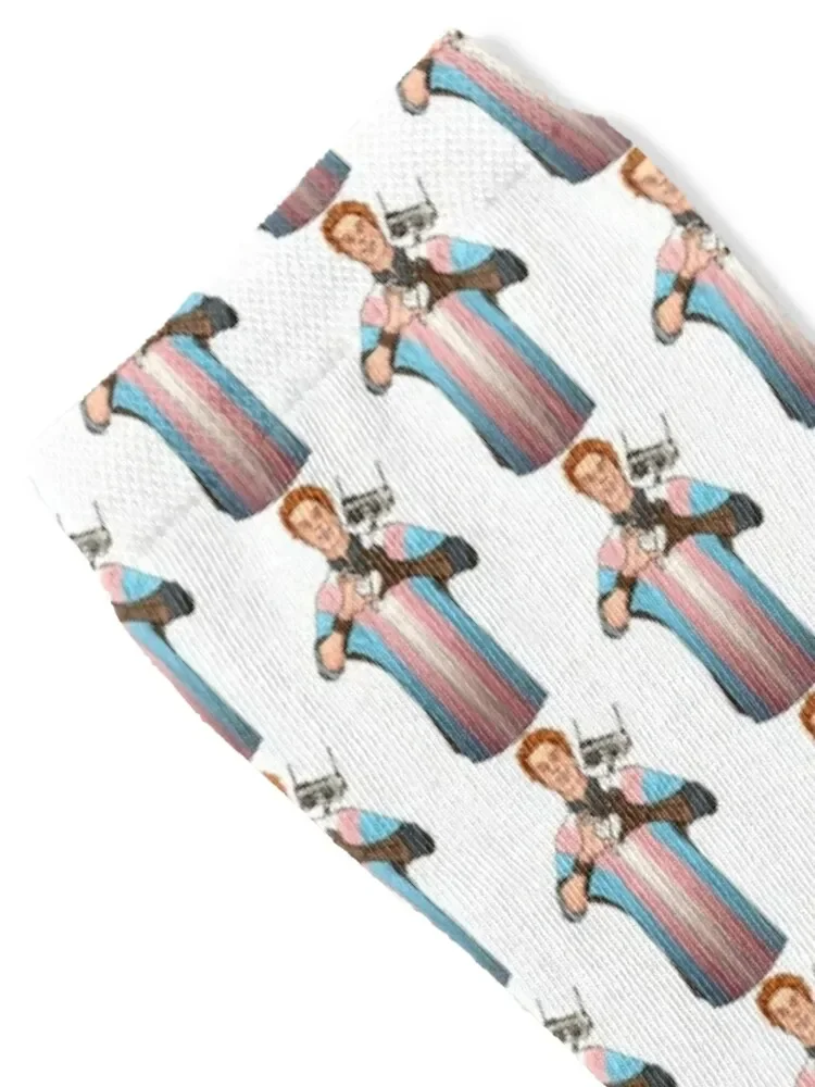 Cal Kestis Trans Pride Socks custom sports gift cute sheer Mens Socks Women's