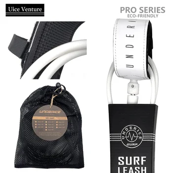 Smycz surfingowa PRO SERIES SUP Board Lekka smycz do deski surfingowej Antypoślizgowy mankiet Ulepszony TPU 316L Stal nierdzewna Obrotowa lina surfingowa Longboard