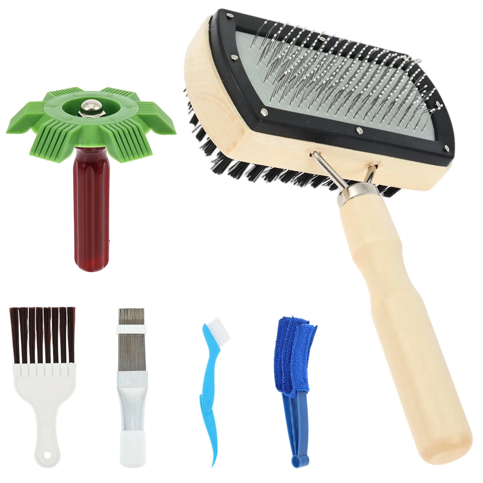 2/4/6 Pcs AC Coil Cleaning Brush Air Conditioner Condenser Fin Cleaning Brush Kit Portable Air Conditioner Fin Comb Cleaner Set