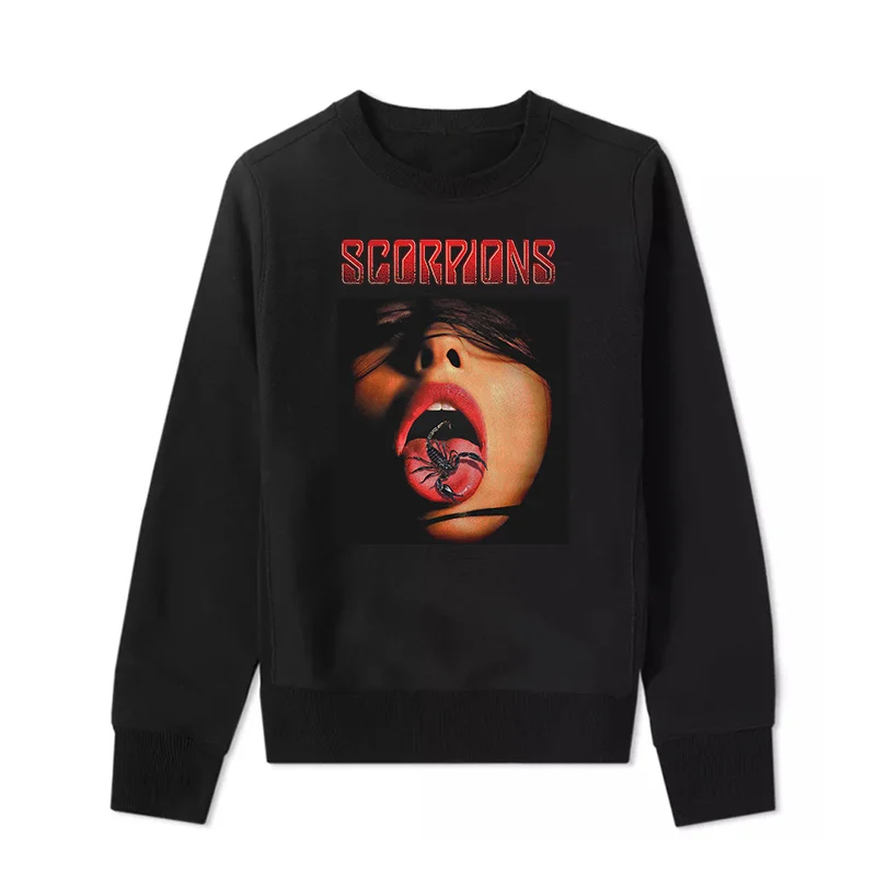 

German Heavy Metal Band Scorpions Rock Punk Casual Loose Fitting Men's and Women's Hooded Sweatshirts Top 2026 New band