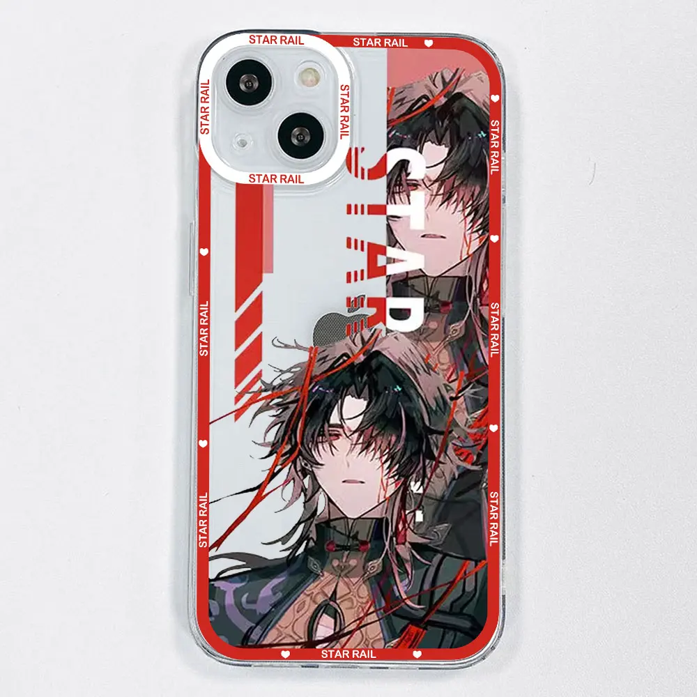 Honkai Star Rail Blade Jing Yuan Phone Case for IPhone 13 12 Pro MAX 11 X XS Max XR SE20 14 8 7 Plus Clear Soft TPU Cover Fundas