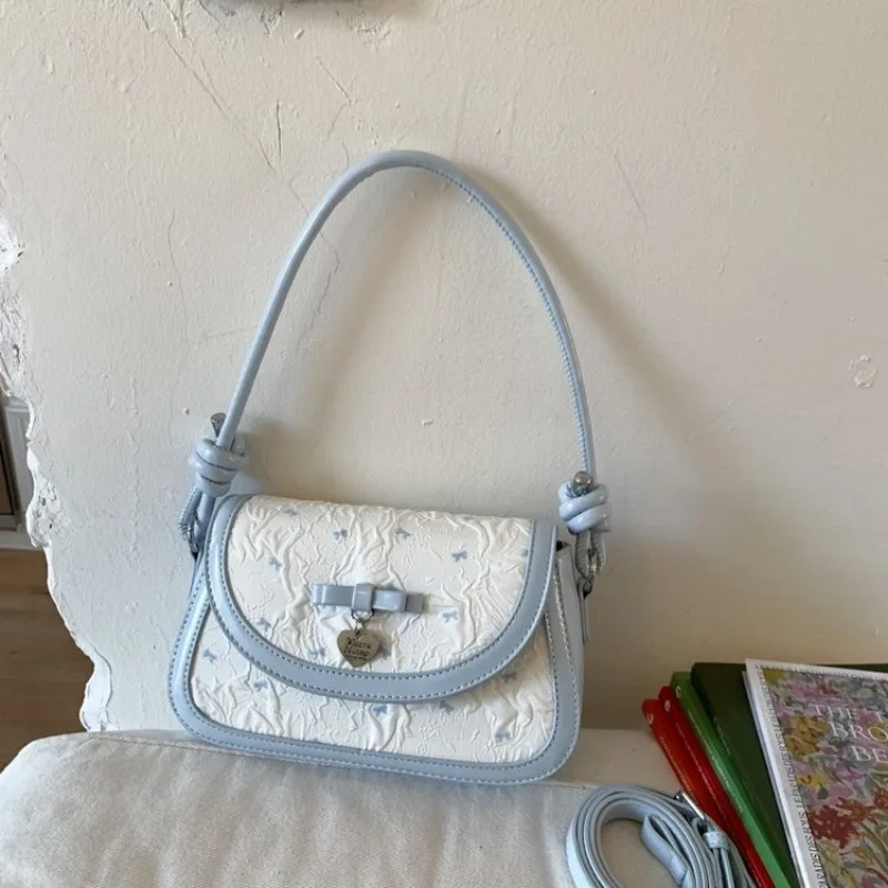 

Classic Boho Shoulder Bag Quilted Pattern Maillard Style 2025 New Model Students Cross Body Micro Bag