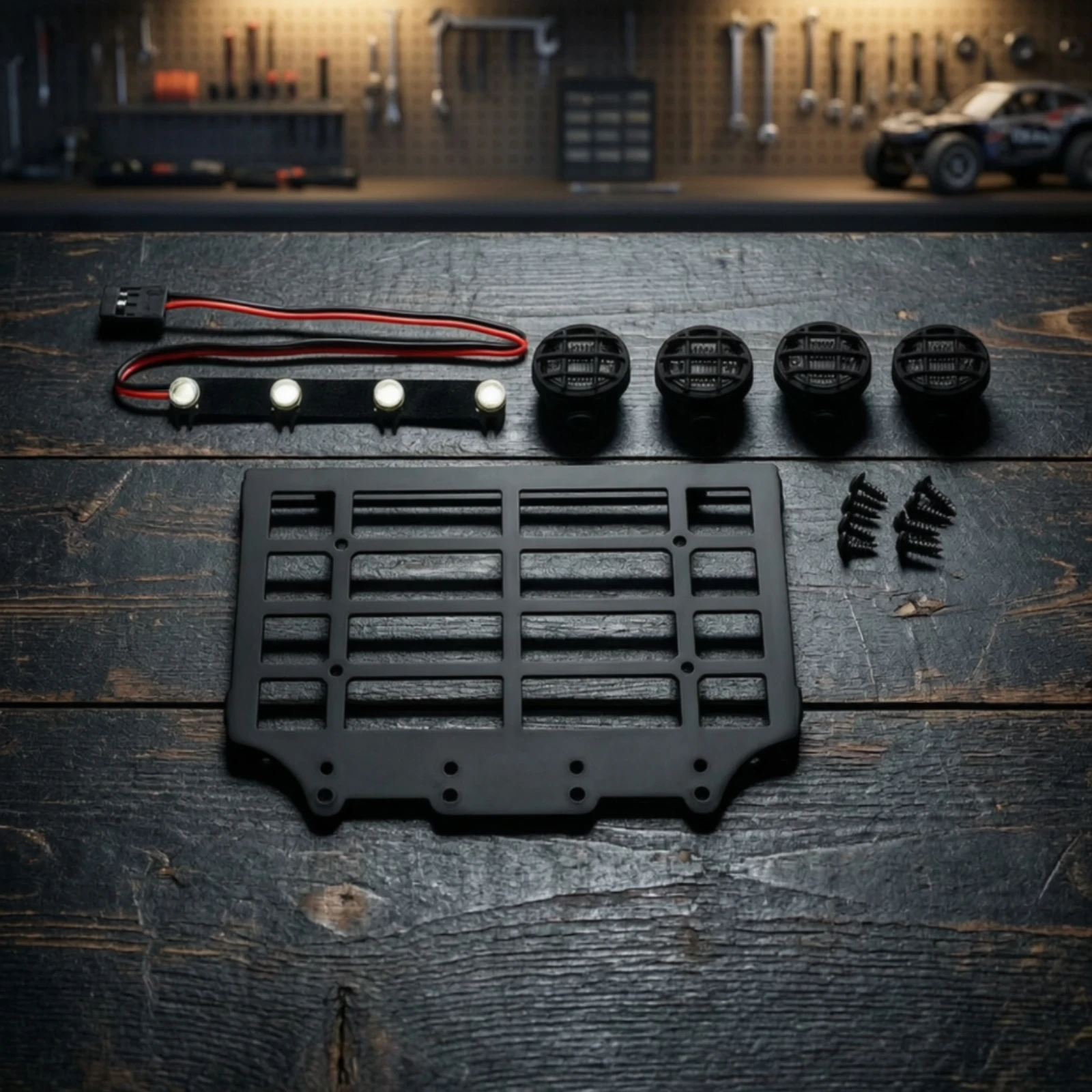 Model Vehicle Accessory Utility-Focused Metal Roof Rack with Open-Grid Platform