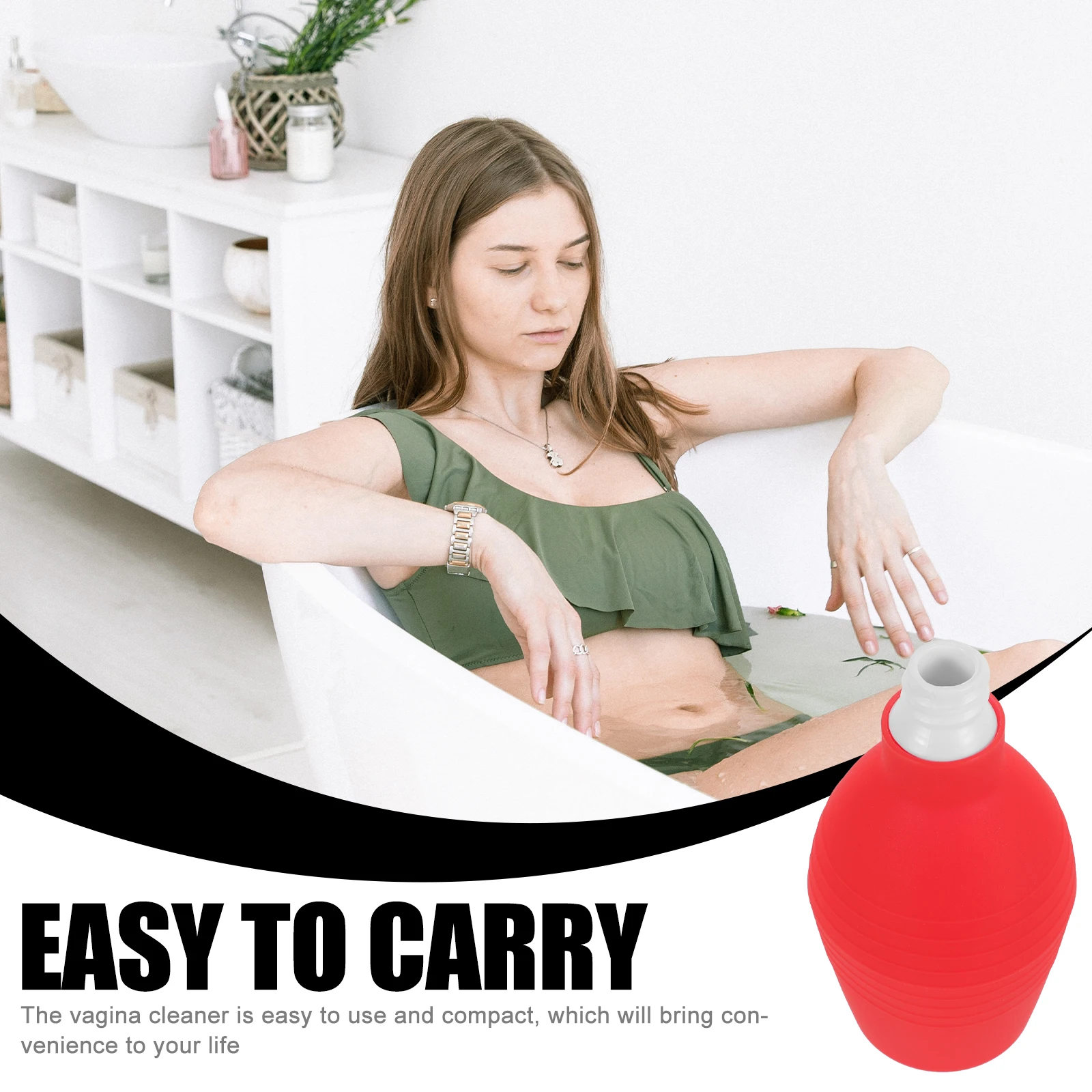 

Silicone Bottle Women Private Part Travel Size Reusable Clean Doushing Tool Care