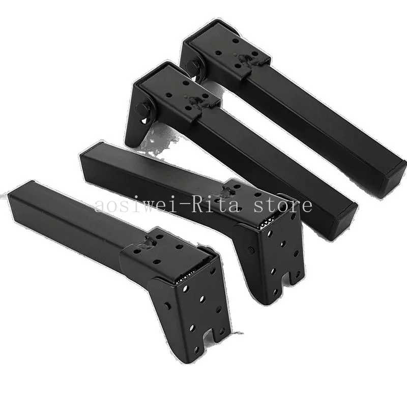 4pcs-set-foldable-table-feet-metal-legs-computer-desk-bed-support-camping-table-rack-adjustable-height-folding-stand