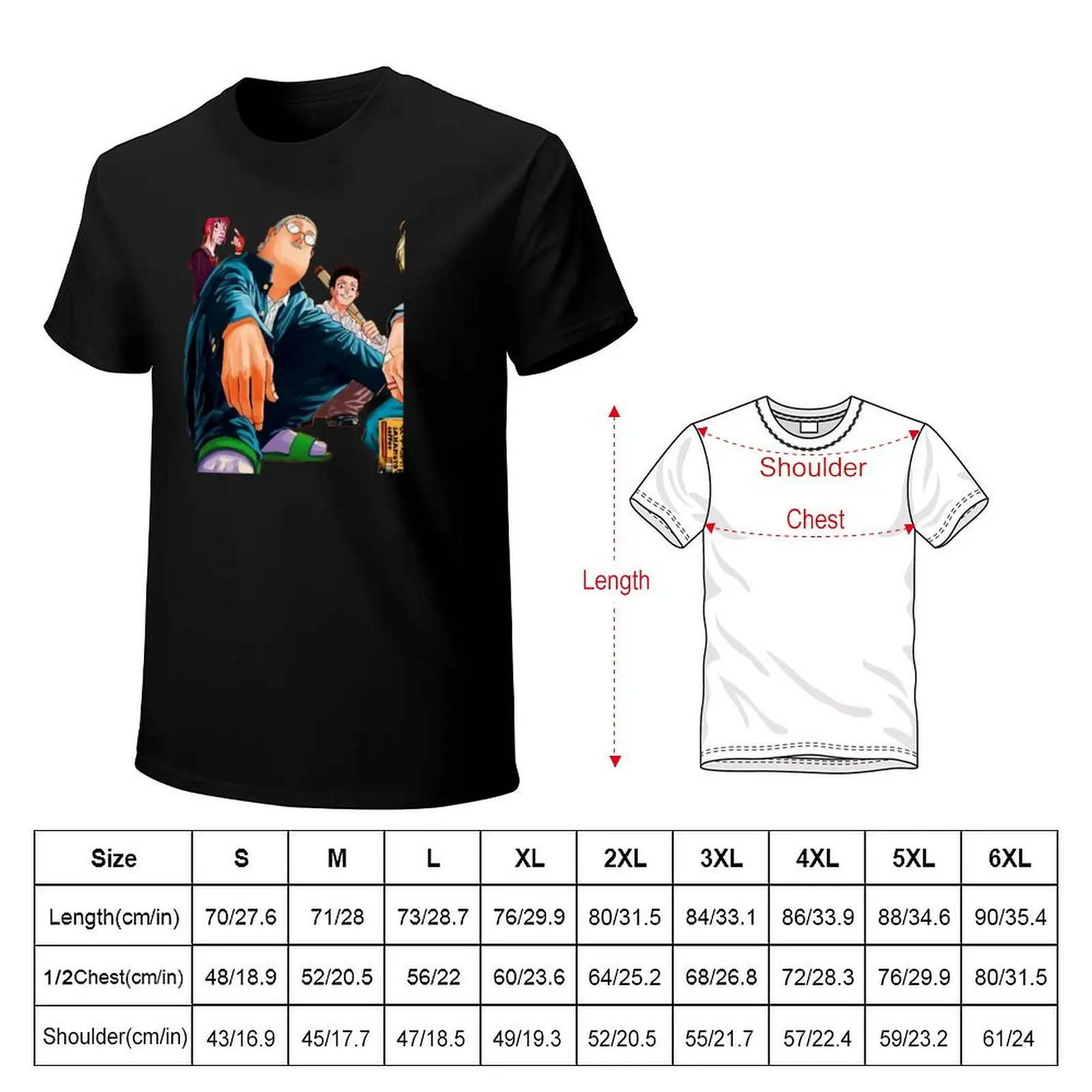 Sakamoto Days In Japanese T-shirt cute tops anime summer top customs t shirt for men