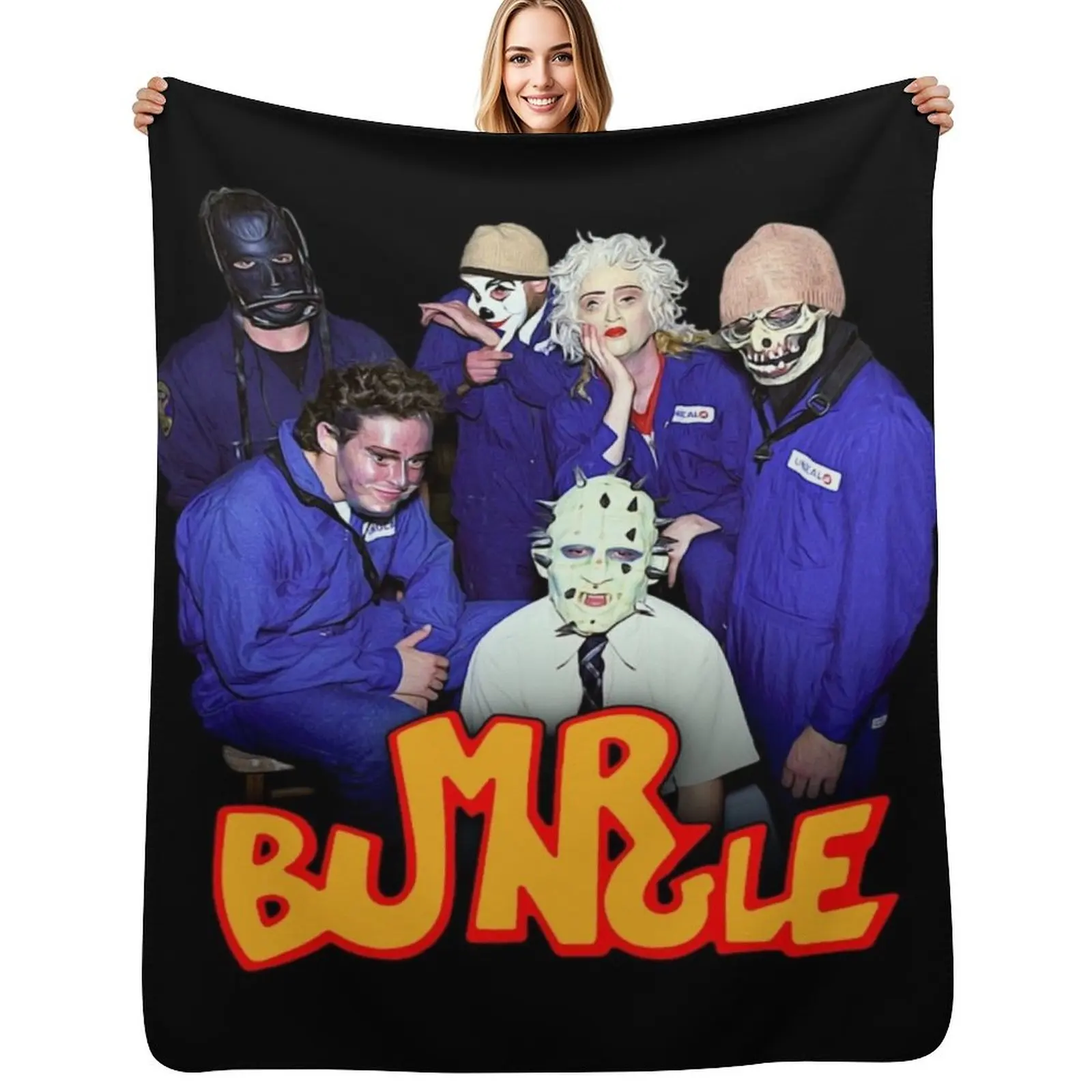

Mr. Bungle 'Band Portrait' Throw Blanket Ultra Plush Cozy Blanket for Napping Sleeping