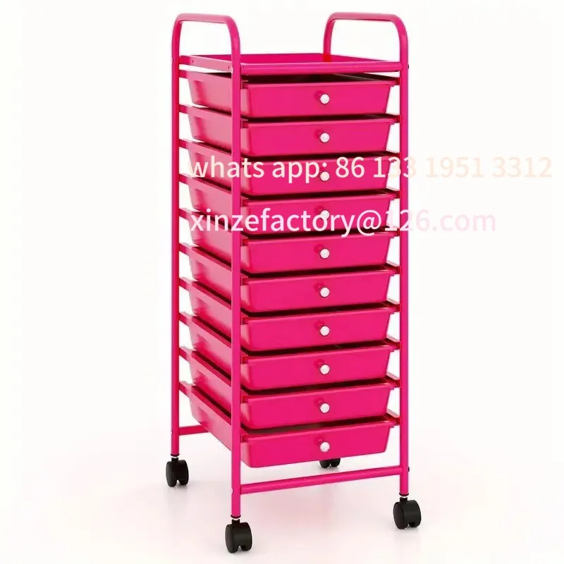 

Customizable Home Cart Shelf Drawer Multifunctional Storage Rack Bedroom Living Room