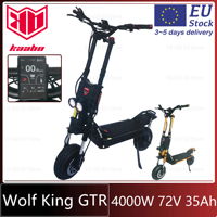 EU Stock KAABO Wolf King GTR 72V 35Ah 2000W*2 Dual Motor Hydraulic Brake TFT Display 12inch Wolf King GTR Removable Battery